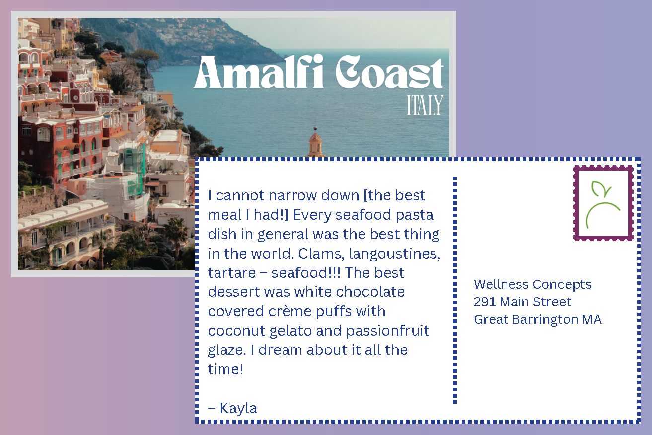 Kayla's postcard from the Amalfi Coast.