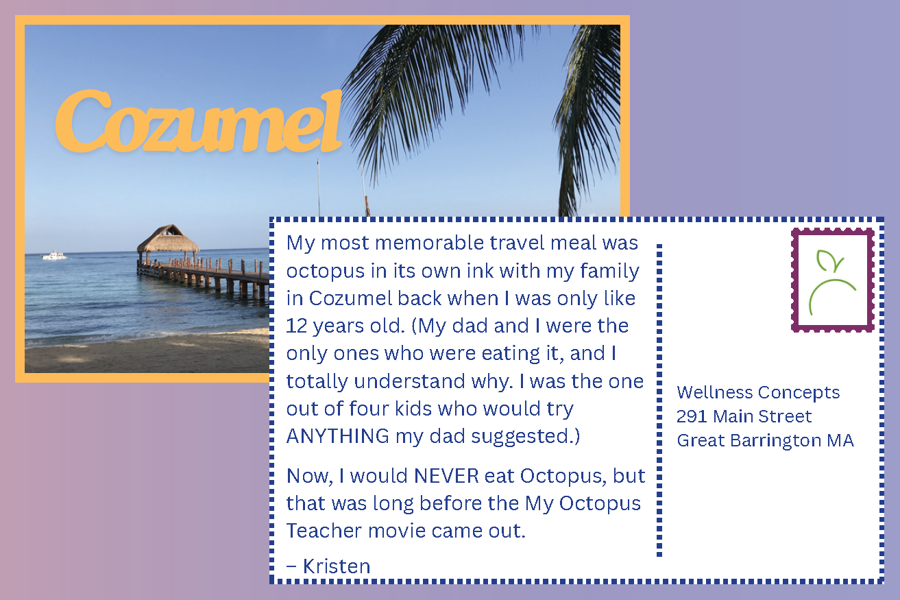 Kristen's postcard from Cozumel.