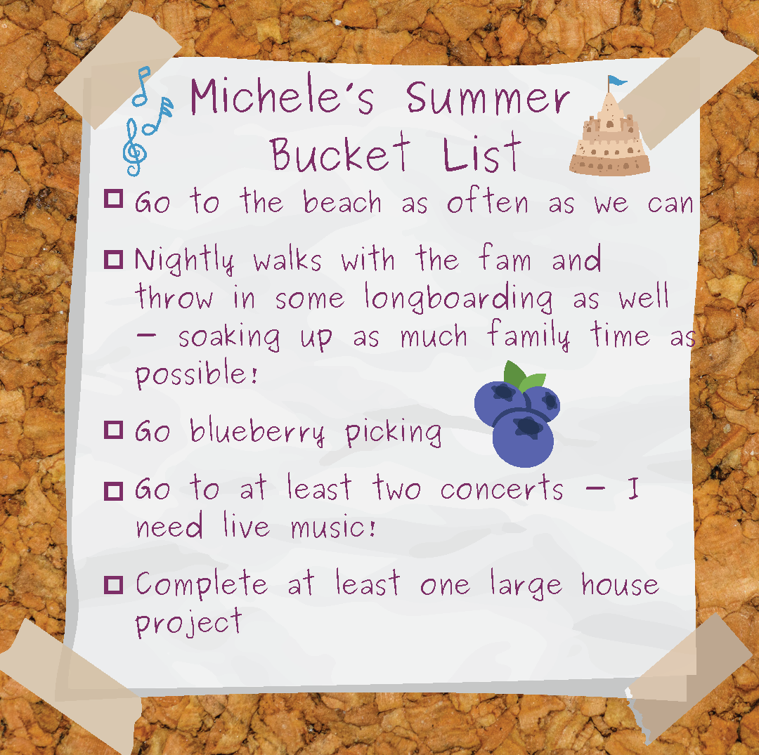 Michele's Summer Bucket List