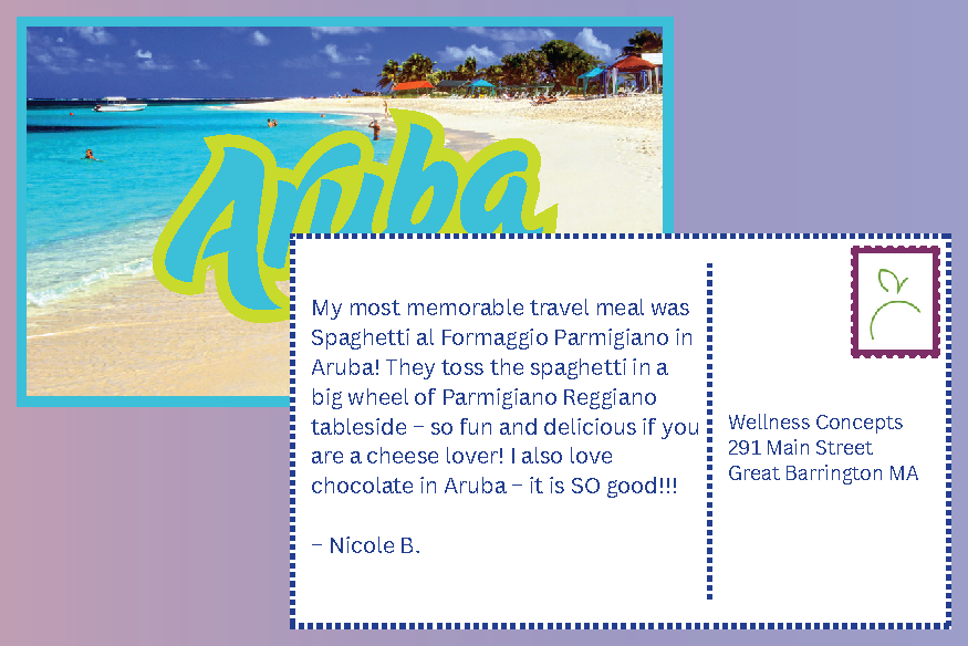 Nicole B's postcard from Aruba.