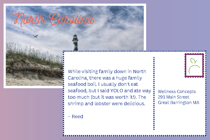 Reed's postcard from North CA