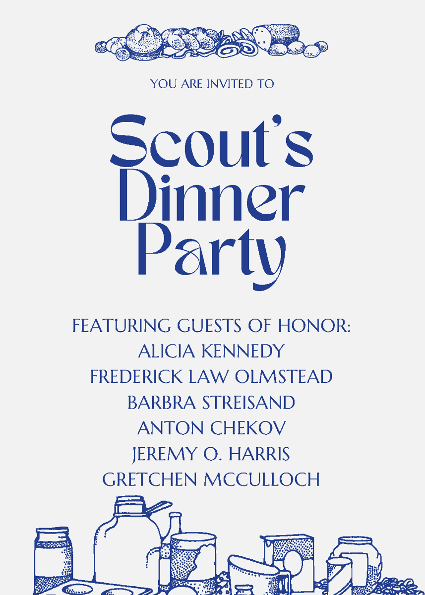 Scout's dinner party guest list