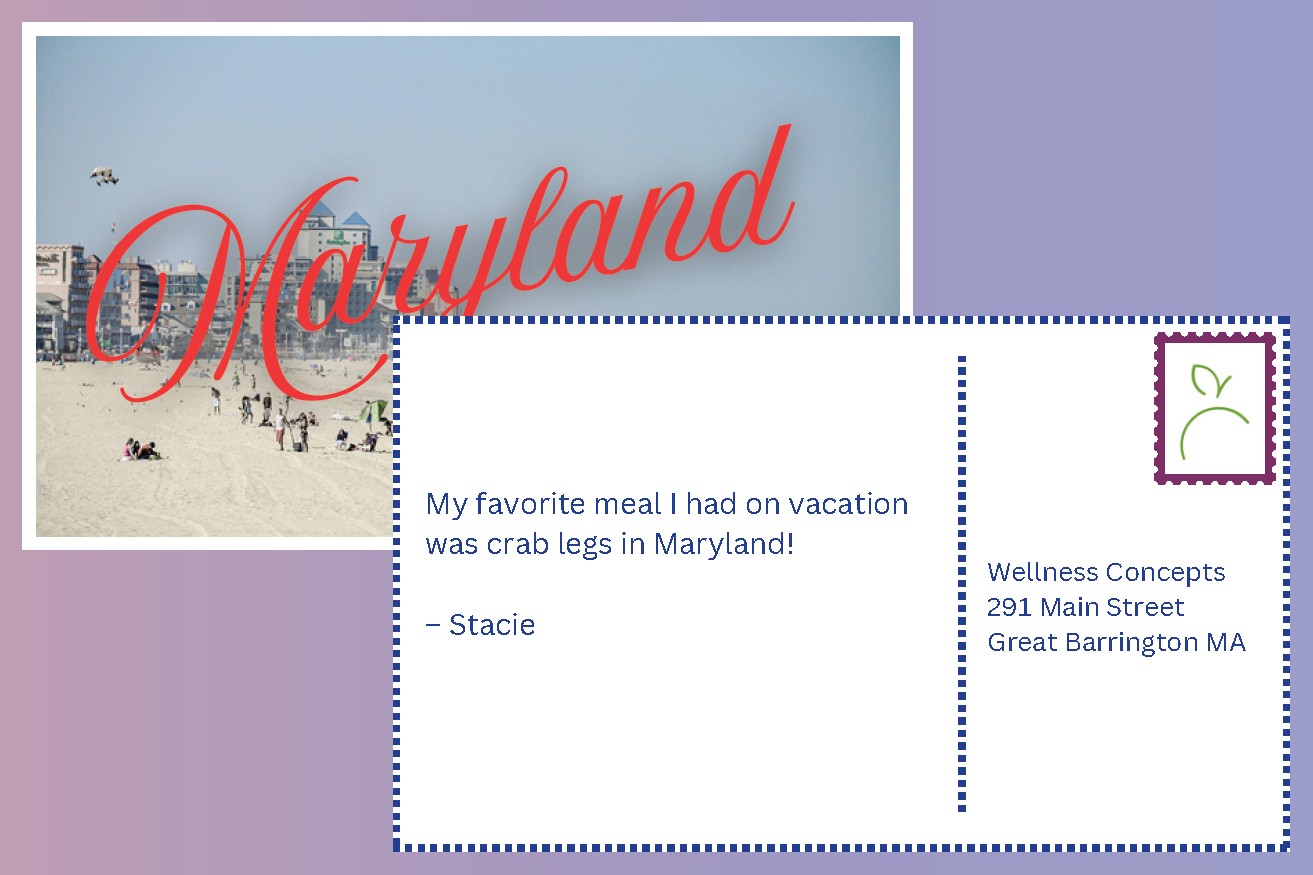 Stacie's postcard from Maryland